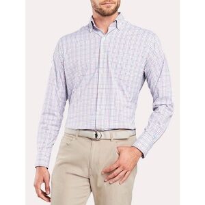 Peter Millar Summer Comfort Crown Cutler Cotton-Stretch Button Down Shirt Medium